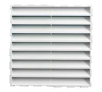 First Plast Grille a comb. avec moustiquaire 150x150 blanc