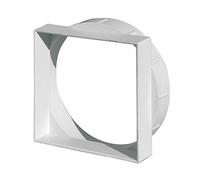 First Plast - Grille de ventilation PVC - Adaptateur 101x101mm pour grille d'air sur tube Ø125mm