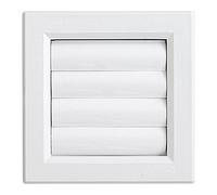First Plast - Grille de ventilation PVC - Grille ventilation PVC sortie d'air à volets mobiles - 140 x 140 mm à encastrer -