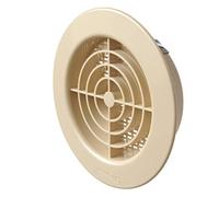 First Plast Grille ronde a encastr. avec moustiquaire d.100 sable-pass air 25 cm2