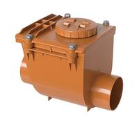 First Plast NRC100A Vanne anti-retour en PVC à collage, rouge, Ø 100 mm