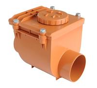 First Plast nrc110 a Soupape anti-retour en pVC à scellement, rouge, diamètre 110 mm