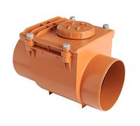 First Plast nrc160 a Soupape anti-retour en pVC à scellement, rouge, diamètre 160 mm