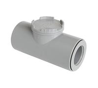 First Plast nrc32g Soupape anti-retour en pVC à scellement, gris, diamètre 32 mm