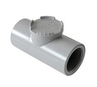 First Plast nrc40g Soupape anti-retour en pVC à scellement, diamètre 40 mm