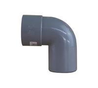 First Plast - Raccord PVC évacuation - Coude PVC 87°30 Mâle/Femelle Ø63 -