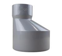First Plast - Raccord PVC évacuation - Réduction PVC excentrée Mâle Femelle 125/63 -
