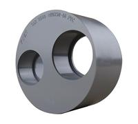 First Plast - Raccord PVC évacuation - Tampon de réduction double PVC Mâle Femelle 110/50/40 -