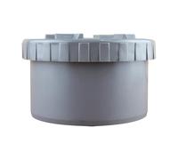 First Plast - Raccord PVC évacuation - Tampon de visite PVC mâle Ø125 -