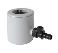 First Plast RAPF186N Récupérateur d'eau de pluie avec pare-feuilles et valve porte-caoutchouc, gris