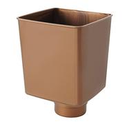 First Plast rcq100r-y Classeur pluviale carré, cuivré, 100 mm