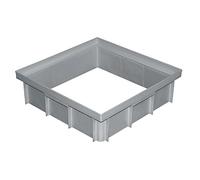 First Plast - Réhausses pour regards - Réhausse polypropylène pour regard 450 x 450 mm - Hauteur 128 mm -