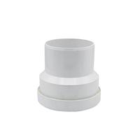 First Plast TPGA Tronquette de tuyau ø 100 mm en PVC pour WC avec fixations M/F. Couleur blanche