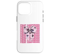 First Responder EMS EMT Ruban Rose pour Fille Coque pour iPhone 16 Pro Max