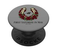 First Saturday in May Horse Racing Jockey PopSockets PopGrip Adhésif