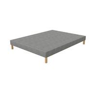 First |Sommier 120x190 Tapissier Gris