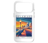 First State Delaware Affiche de Voyage coordonnées GPS Coque pour iPhone 17 Pro Max