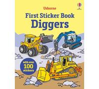 Premier livre d'autocollants — Engins de chantier – Coloré – 3-5 ans – Usborne