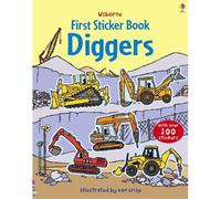 Premier livre d'autocollants — Engins de chantier – Coloré – 3-5 ans – Usborne