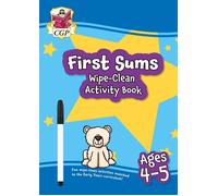 First Sums Wipe-Clean Activity Book For Ages 4-5 (With Pen)