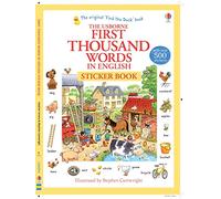 Les mille premiers mots en anglais – Livre d'autocollants – Usborne