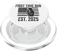First Time Dad Est 2025 - Patriotic New Born Father's Day PopSockets PopGrip pour MagSafe