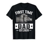 First Time Dad Est 2026 Fist Bump New Dad 2026 Fathers Day T-Shirt
