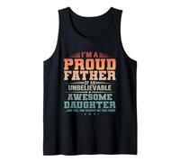 First Time Dad of Girls Humour Daughter Idea Soon to Be Daddy Débardeur