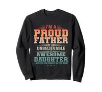 First Time Dad of Girls Humour Daughter Idea Soon to Be Daddy Sweatshirt