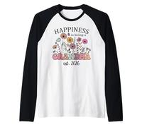 First Time Grandma 2026 Nana Happiness is Being a Grandma Manche Raglan