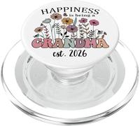 First Time Grandma 2026 Nana Happiness is Being a Grandma PopSockets PopGrip pour MagSafe