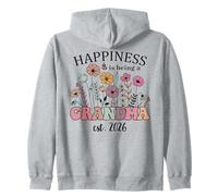 First Time Grandma 2026 Nana Happiness is Being a Grandma Sweat à Capuche