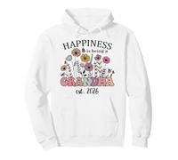 First Time Grandma 2026 Nana Happiness is Being a Grandma Sweat à Capuche