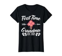 First Time Grandma Est. 2021 Révélation du Sexe du bébé T-Shirt Graphique avec Valeur