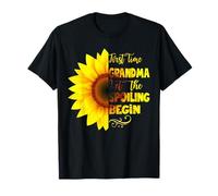 First Time Grandma Let The Spoiling Begin Tournesol Floral T-Shirt