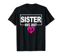 First Time Sister to Be - Fille - Cute Baby Shower 2027 T-Shirt