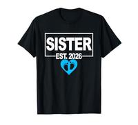 First Time Sister to Be - Garçon - Cute Baby Shower 2026 T-Shirt