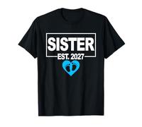 First Time Sister to Be - Garçon - Cute Baby Shower 2027 T-Shirt