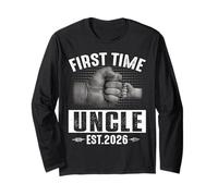 First Time Uncle Est 2026 Fist Bump New Uncle Est 2026 Manche Longue