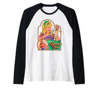 First Voodoo Doll Sarcastic Retro Vintage Funny Adult Humor Manche Raglan