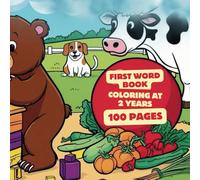 First Word Book Coloring at 2 Years 100 Pages