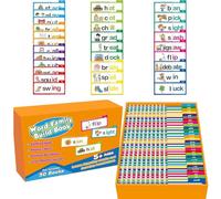 First Word Flash Cards Phonics Card 24 x 17 x 5 cm Jeu de lecture interactif Lettres sonores Flash de vocabulaire pour maternelle, activités de mots à vue, âgés de 4 à 8 ans