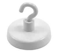 Aimant de Serrage Peint en Ferrite Avec Un Crochet M4 Pour Suspendre, Tenir Ou Afficher Des Articles - 32mm dia - 7,3kg - Pack de 10