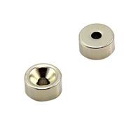 First4Magnets F317S 2 Diamètre De 15 X 7,5 Cm D'Epaisseur Et D'Une Epaisseur De 4,2 Mm Avec Aimant En Néodyme A Tête Fraisée 5,7 Kg Lot De 2