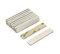 First4magnets F501na-10 Pack De 10 Aimants Adhésifs En Néodyme N42 5,5 Kg De Traction Nord 50 X 10 X 2 Mm