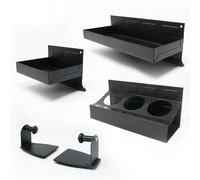 FIRST4MAGNETS Kit de 4 supports magnétiques pour boîte à outils | Organisateurs magnétiques robustes pour ranger outils, clés et pièces dans un garage, un atelier ou un abri de jardin