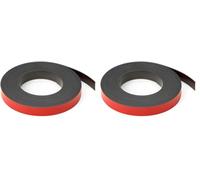 FIRST4MAGNETS Magflex® Lite Flexible Matt Black Magnetic Gridding Ruban pour Tableaux Blancs, Tableaux Ou Classements - 12,7mm de Large - 5 M de Longueur (Lot de 2)