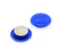 FIRST4MAGNETS Magnet Expert Bleu Haute Puissance Panneau/Planification Aimant (30 mm de diamètre x 11 mm de Haut) (Pack de 2)