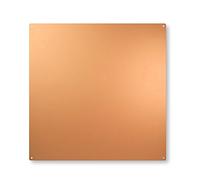 First4magnets Magnet Expert Tableau magnétique carrée c/w 10 aimants - cuivre (400 x 400 mm)