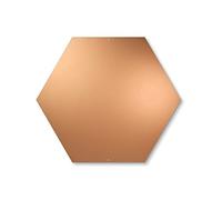 First4magnets Magnet Expert Tableau magnétique Hexagonal c/w 10 Magnets - cuivre (440 x 380mm)
